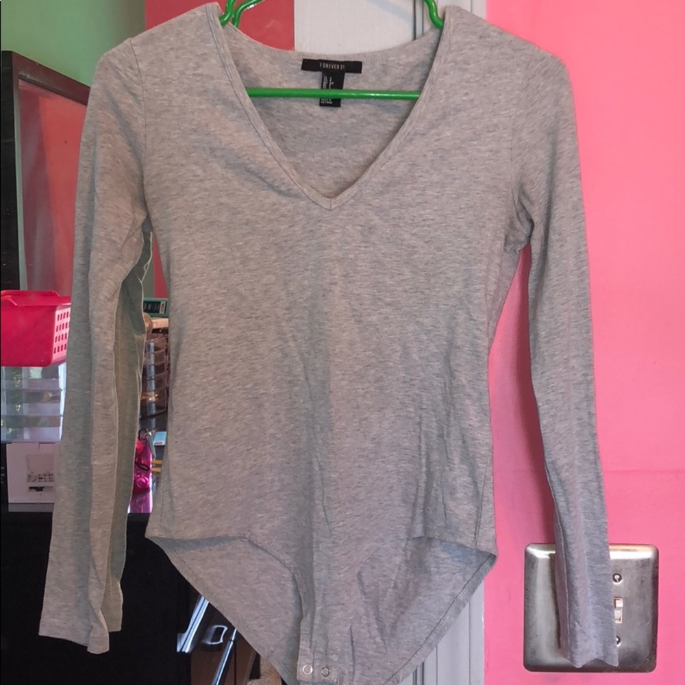 Forever 21 Gray Body Suit